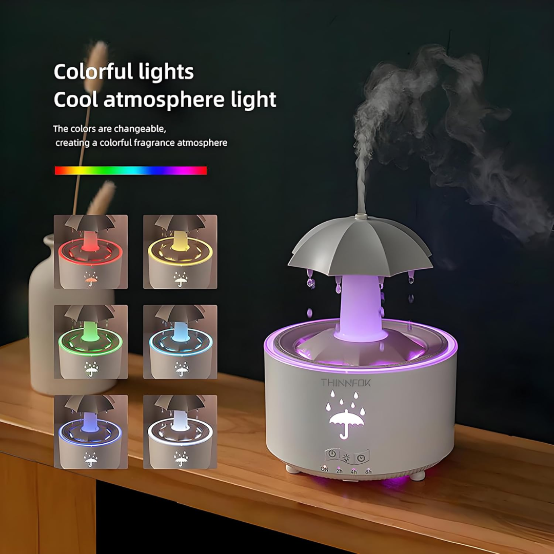 Aromatherapy Humidifier – Colorful LED & Water Drip Design